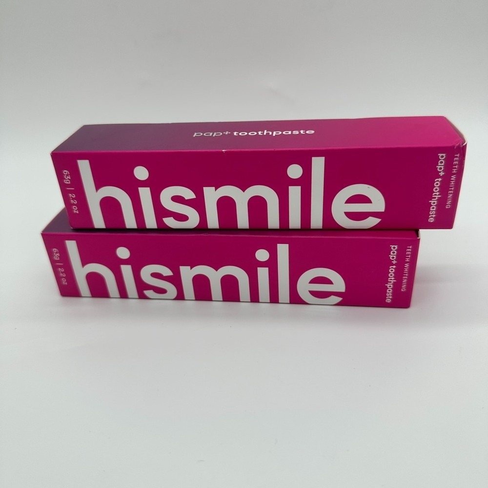 hismile PAP+ Whitening Toothpaste, 2.2 oz  2 Tubes NEW IN BOX